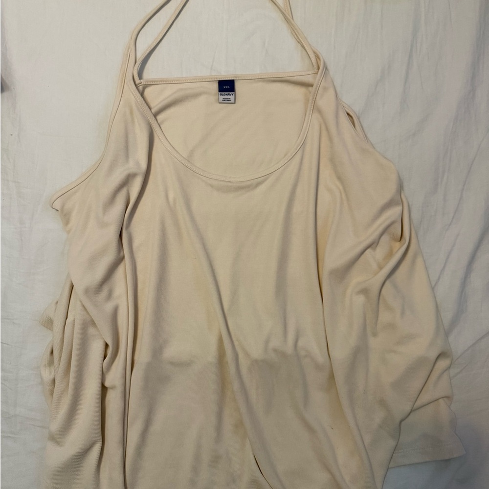 Old Navy Cream Halter-Style Camisole